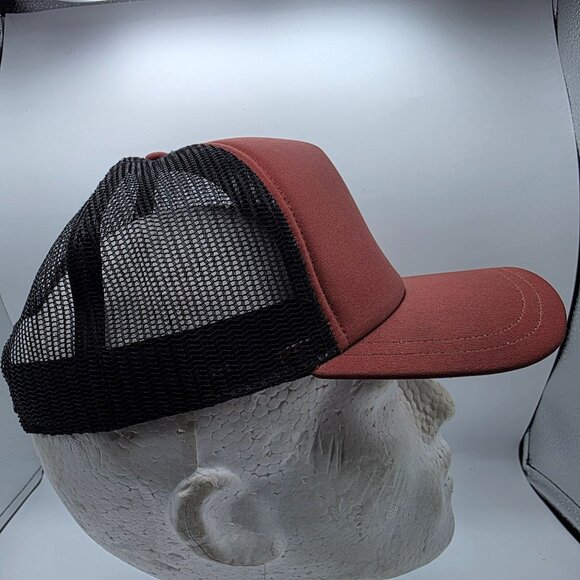 RVCA Aloha Adults Red Black Trucker Hat Casual Beach Summer Athletic Adjustable - Picture 4 of 9